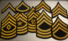 Vintage UNITED STATES  - 'RANK COLLECTION INSIGNIA PATCHES'