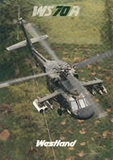 WESTLAND WS70A BLACKHAWK BROCHURE 1988