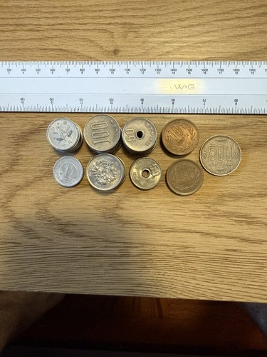 Japanese yen assorted coins - yen,