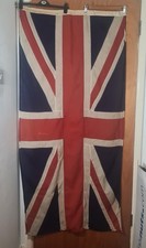 Large vintage linen panel sewn