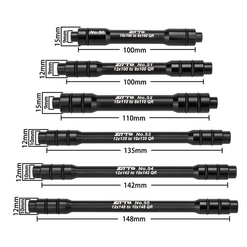 Hub thru axle adapter - qr, all