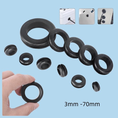 Open wiring grommets - open, rubber