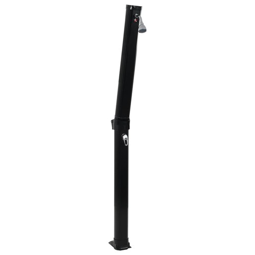 Foldable solar shower - foldable, black