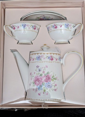 Grace teaware pink - pink, roses