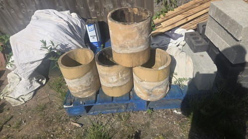 Victorian chimney pots buff - chimney,
