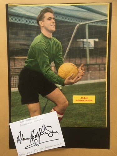 Alan hodgkinson signed card - hodgkinson,