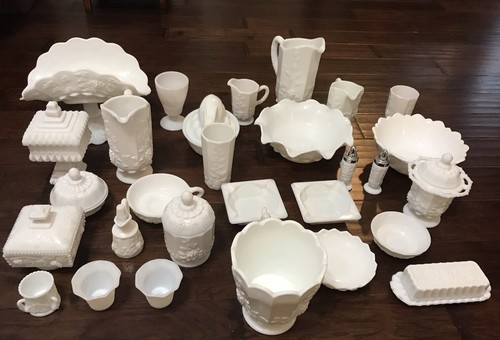 Milk glass kitchen - kitchen, dinnerware
