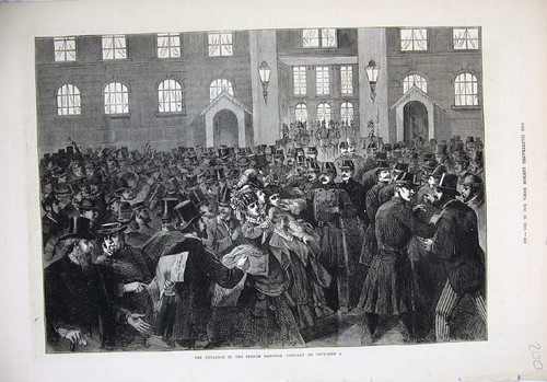 Original old antique print - original,