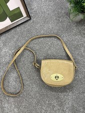 Faith Twist Lock Handbag Cream Caramel Fashion Purse Bag Chic Casual Women’s
