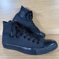Converse Men’s Hi Top Trainers Triple Mono Black - Size 9 UK (42.5 EU)
