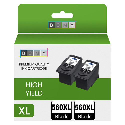 560xl refilled black ink - 2x,
