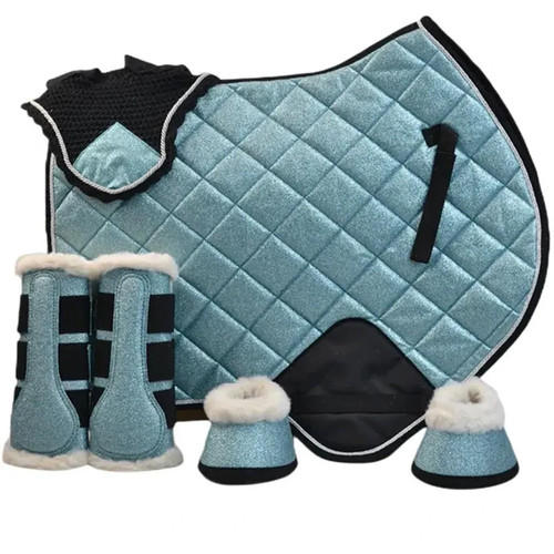 Horse saddle pad set with - pad,