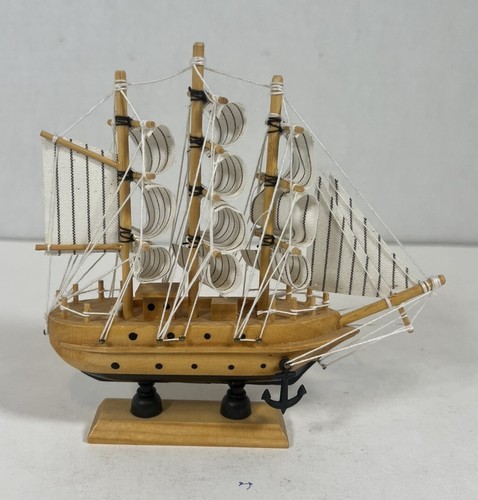 Sailboat model decor wooden - sailboat,