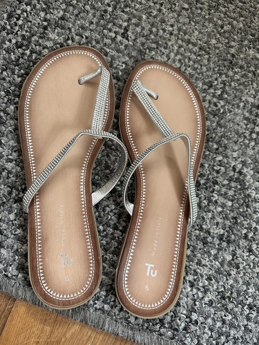Sparkly sandals size 6 - sparkly,