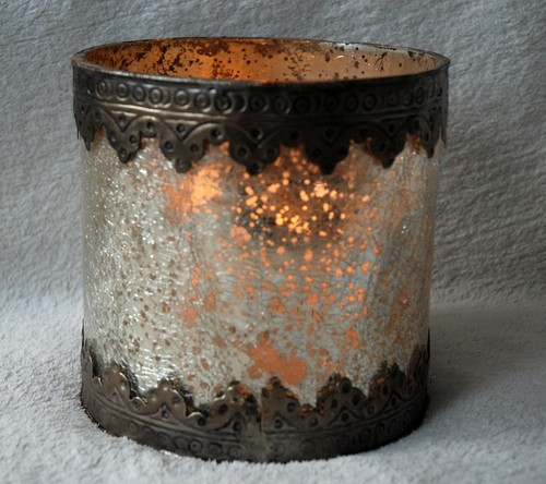 Large mercury glass ornate - large,