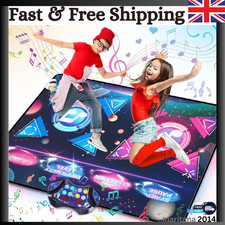 Double Dance Mat for Kids 8-Keys Large Size Electric Dance Pad Music 2 Modes uk