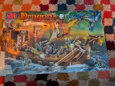 Mega Bloks Dragons Krystal Wars 9895 Man-O-War Rare Vintage 