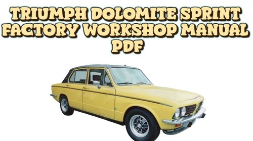 Triumph dolomite sprint - triumph,