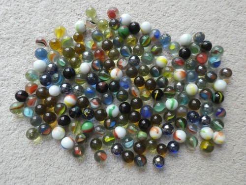 Vintage glass marbles job - vintage,