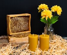 Beeswax Candles. A pair of