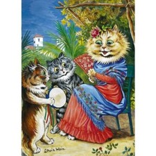 Cats Birthday Card Spanish