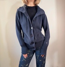 Winter 8-10-12 Gant Navy Button-Up Cotton Cardigan Preppy Knitwear coastal style