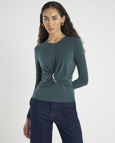 River island womens top green - river,