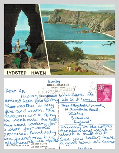 Vintage postcard lydstep - postcard,