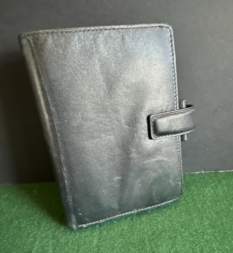 Filofax bromley black leather - bromley,
