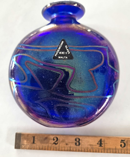 Vintage iridescent art glass