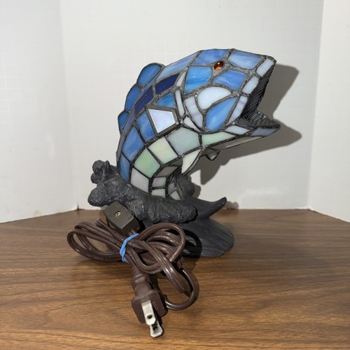 Tiffany style stained - stained, slag