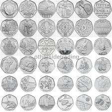 Rare 50p coins fifty - coins, pence