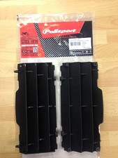 POLISPORT RADIATOR LOUVRES RAD GUARDS FITS KTM EXC EXC-F 08-15 BLACK MX ENDURO