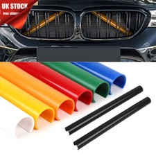 2x Grill Bar V Brace Grille Trim Strips Cover For BMW F30 F20 1 2 3 4 5 6 Series