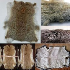 5X Natural Tanned Rabbit Skin