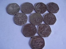 JOB LOT X 10 50 PENCE 50P