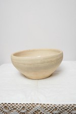 Vintage French Stoneware Mixing Bowl | Rustic Kitchen Decor | Farmhouse Pottery
