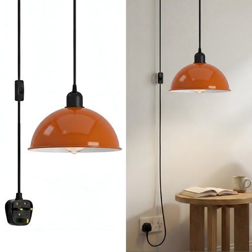 Vintage plug pendant light - plug, in