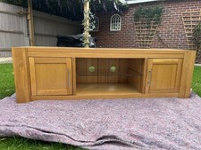 Solid Oak Large Tv Unit
