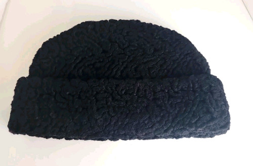 Vtg black persian lamb - black,