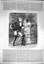 Original Old Antique Print