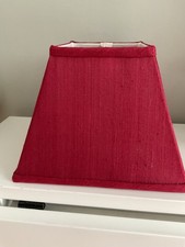 Laura Ashley Square Lampshade in Cranberry 25 cmx 29 cm Linen