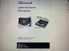 Garrard Sp25 mk4  Service