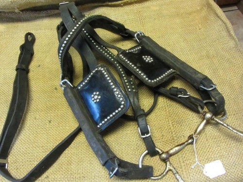 Antique ornate studded driving - ornate,
