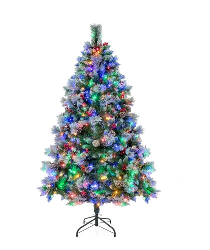 Costway 7ft pre - pre-lit, christmas