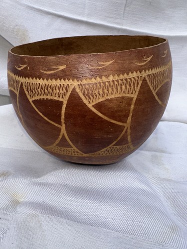 Hand carved calabash gourd - hand-carved,