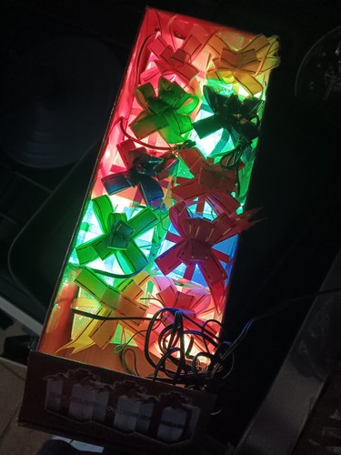 Vintage christmas present led - present,