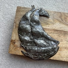 Sailing Boat Ship Metal Wall Art Hanging Nautical Themed