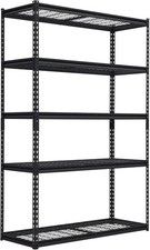 5 Tier Racking Shelf Heavy Duty Garage Shelving Storage Shelves 48" x18"x72"