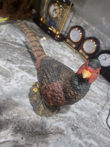 Decorative pheasant sculpture - pheasant,